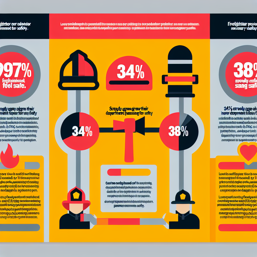 Infographic illustrating firefighter safety statistics