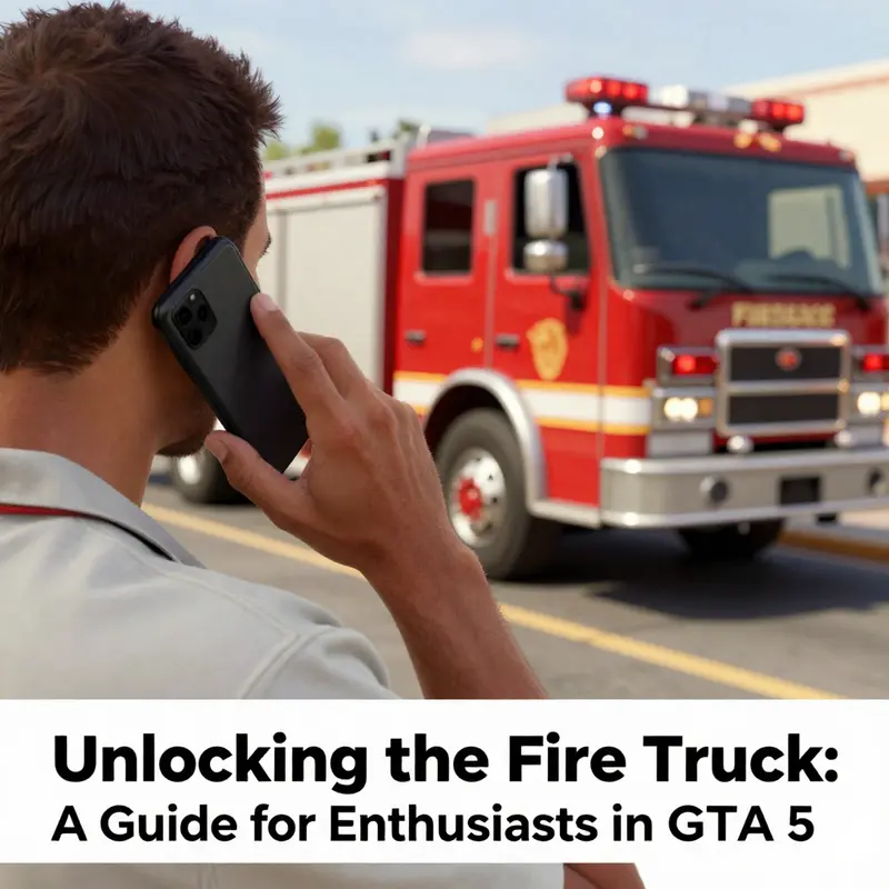 Making the emergency call to summon a fire truck.