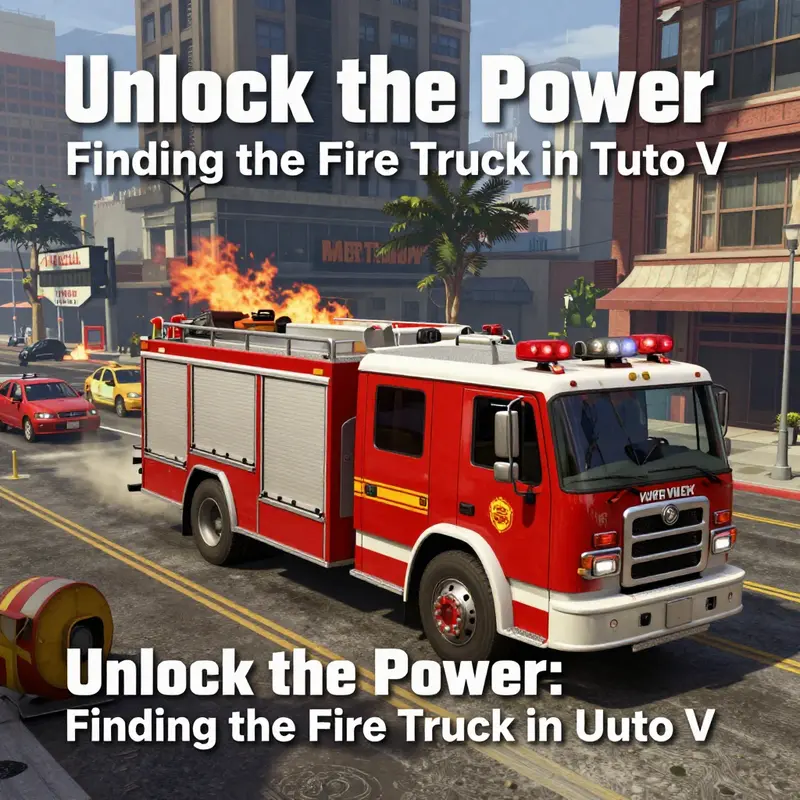 Requesting a fire truck through the Emergency Services menu in GTA V.