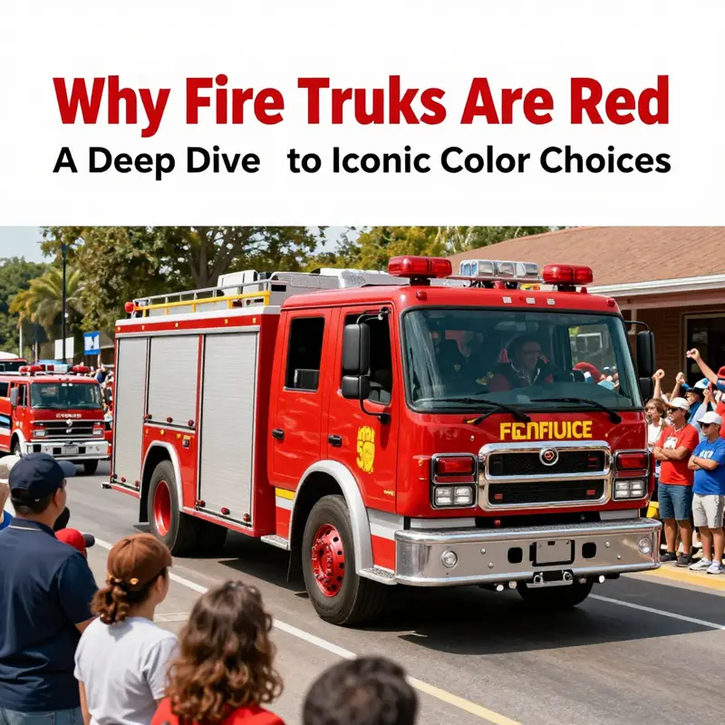 An early 20th-century fire truck in red, representing the economic and practical choices of the era.