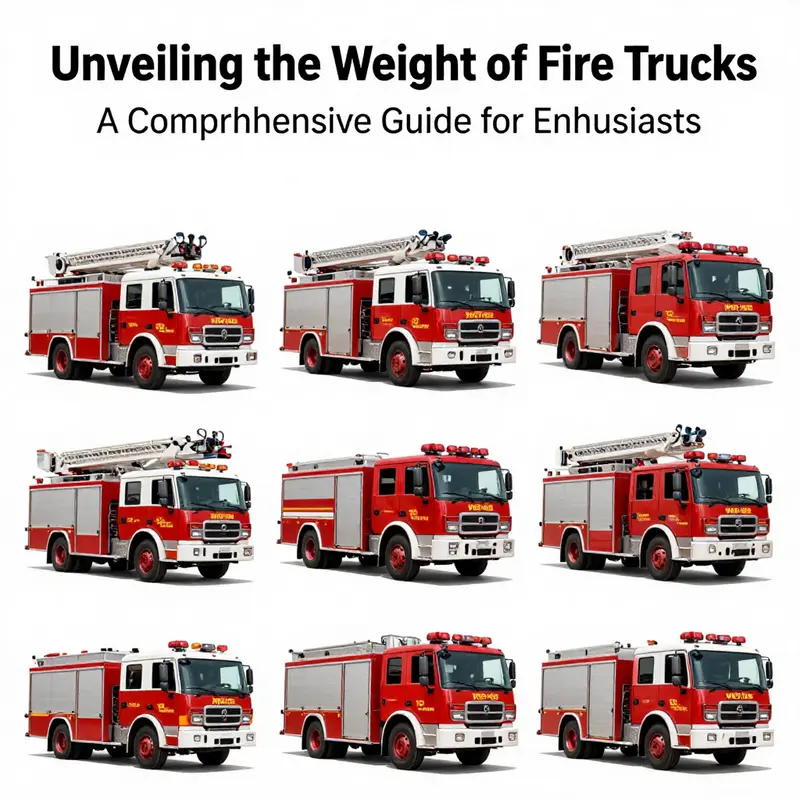 Understanding the specialized design and weight specifications of different fire trucks.