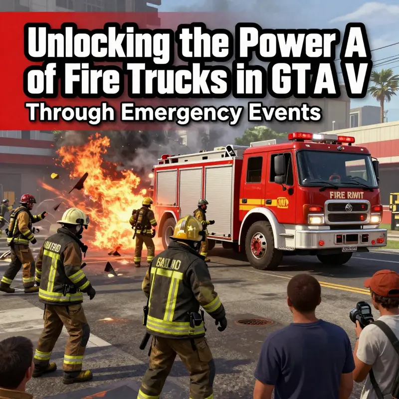 Using your in-game phone to call the Fire Department in GTA V.
