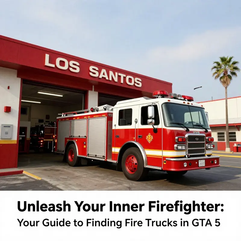 Requesting a fire truck through official means in GTA 5.