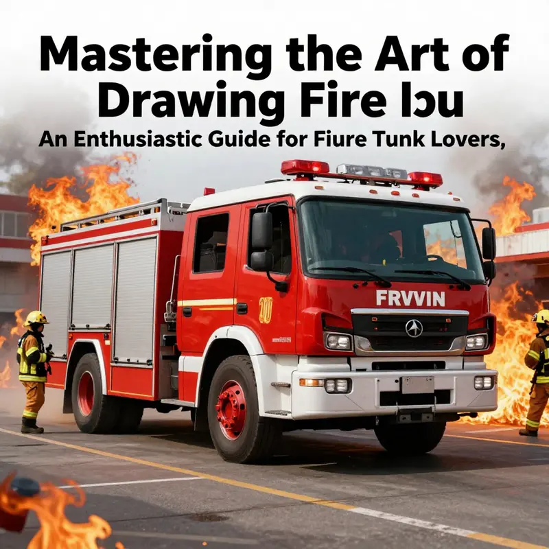 A colorful depiction of a fire truck in action, emphasizing the energy and passion involved in the theme of this article.