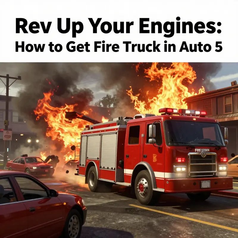 Calling 911 in GTA 5 to request a fire truck.