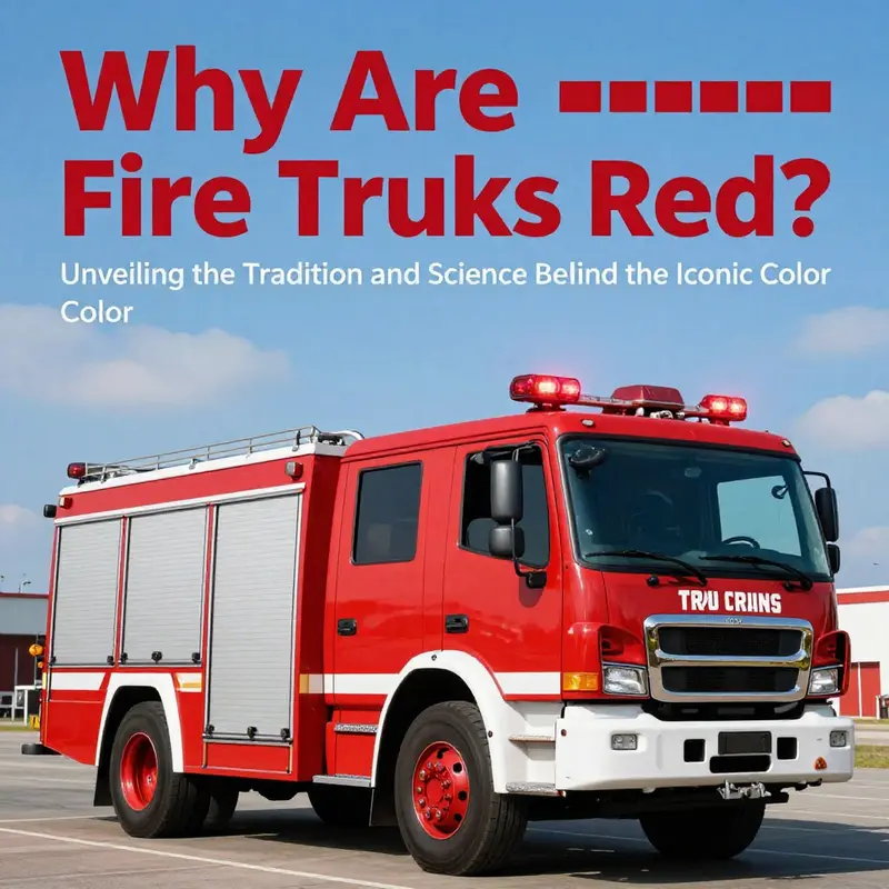 A red fire truck with flashing lights under a blue sky, depicting urgency and readiness for emergency services.