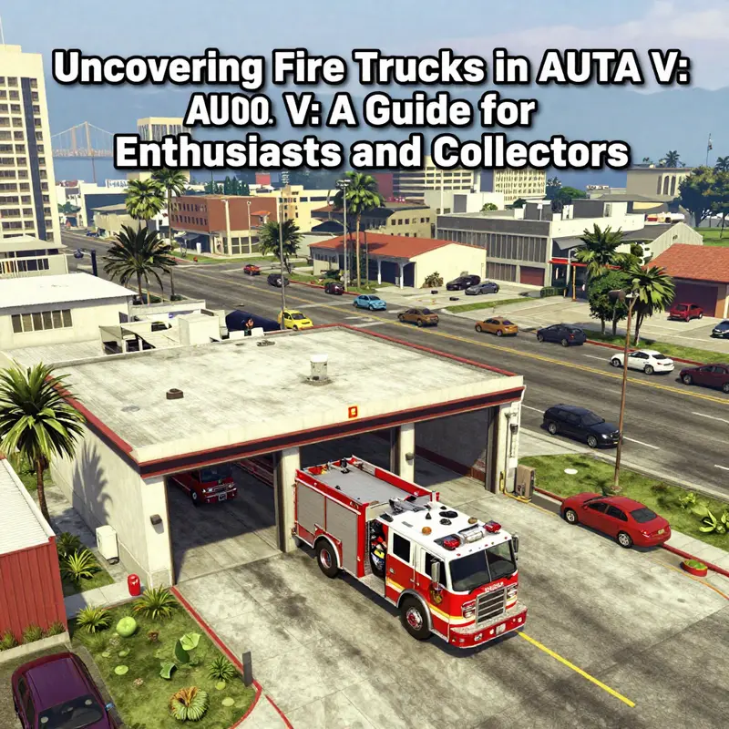 A fire station in Los Santos, a prime location for finding fire trucks in GTA 5.