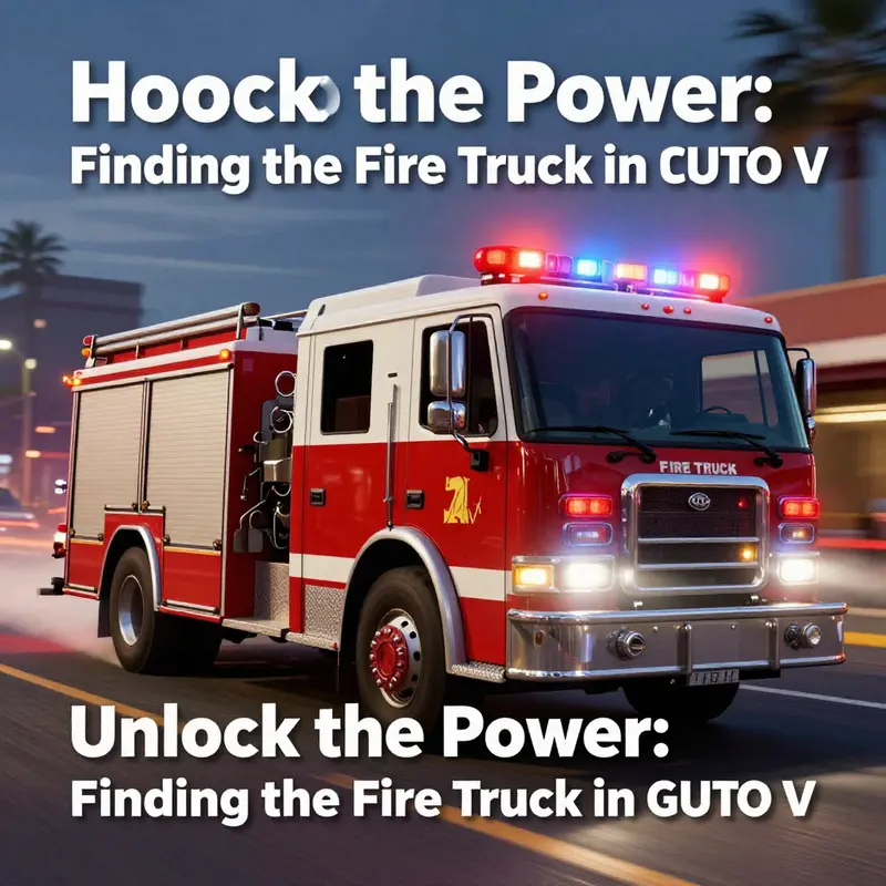 Requesting a fire truck through the Emergency Services menu in GTA V.