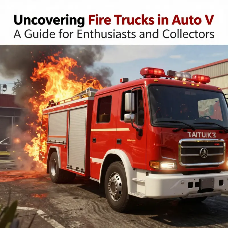 A fire station in Los Santos, a prime location for finding fire trucks in GTA 5.