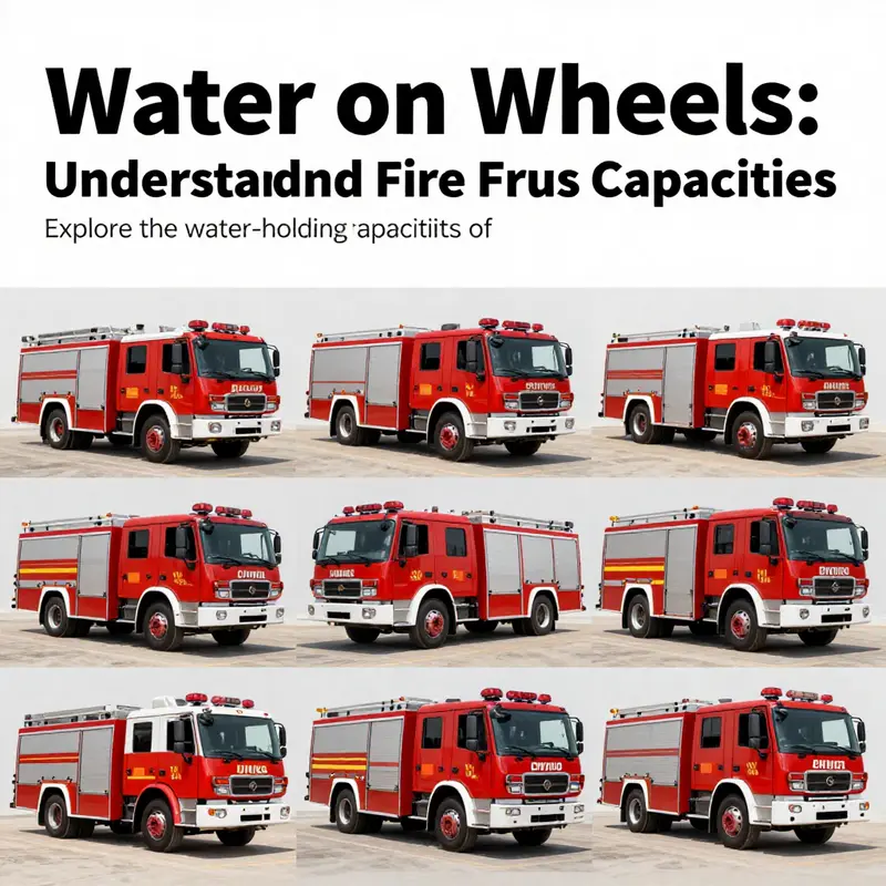 A collection of fire trucks of various sizes and capabilities displayed together to show their functions in firefighting.