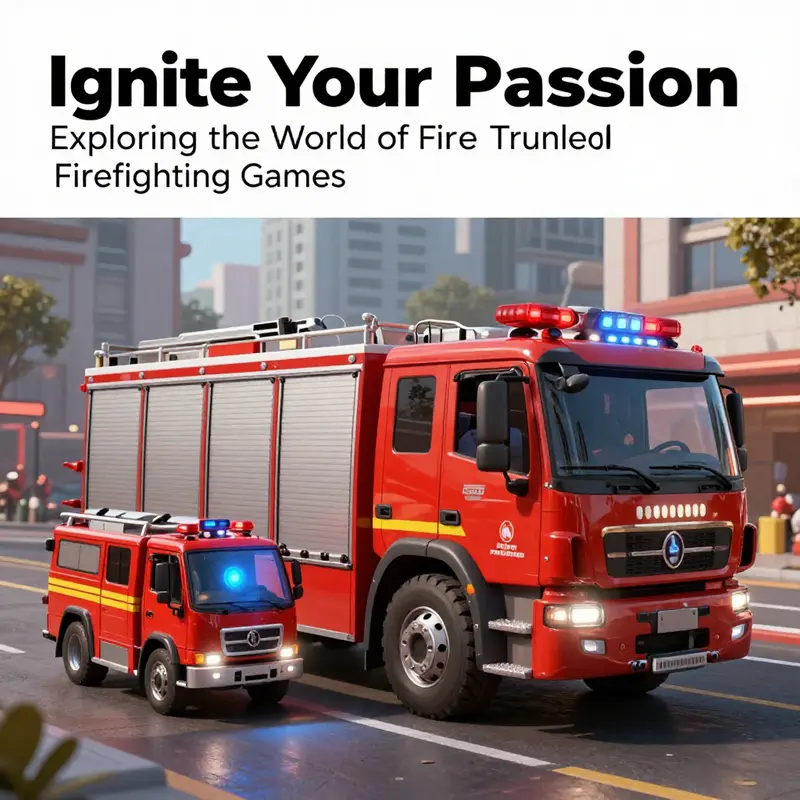 Futuristic firefighting: A flying fire truck saves the day.