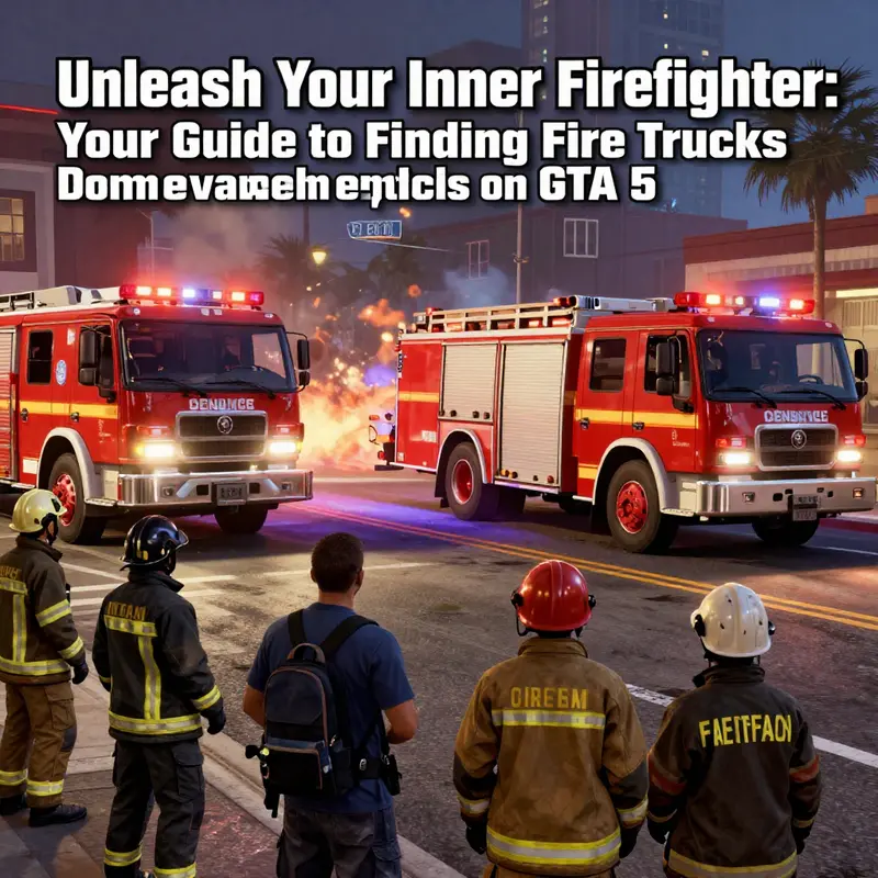 Requesting a fire truck through official means in GTA 5.