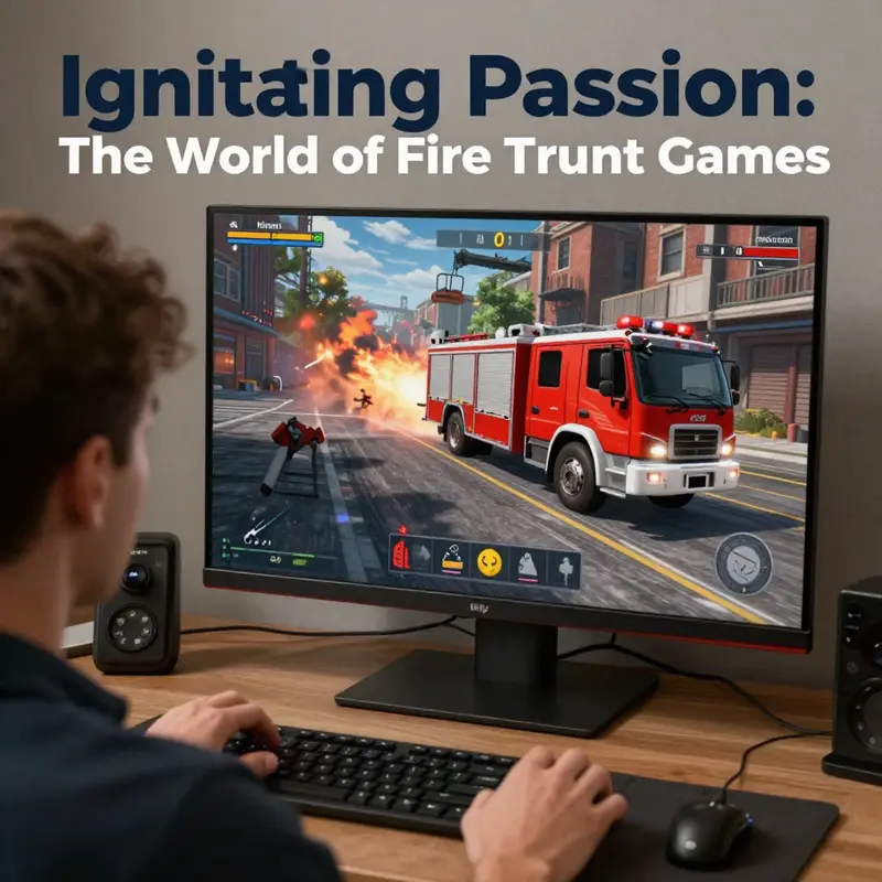 A vibrant collection of fire truck games illustrating their diversity in gameplay and themes.