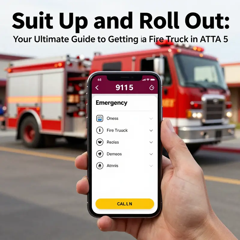 Calling the fire department in GTA 5 is the quickest way to get a fire truck at your location.