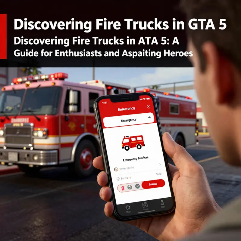 Player using the emergency services feature to request a fire truck.