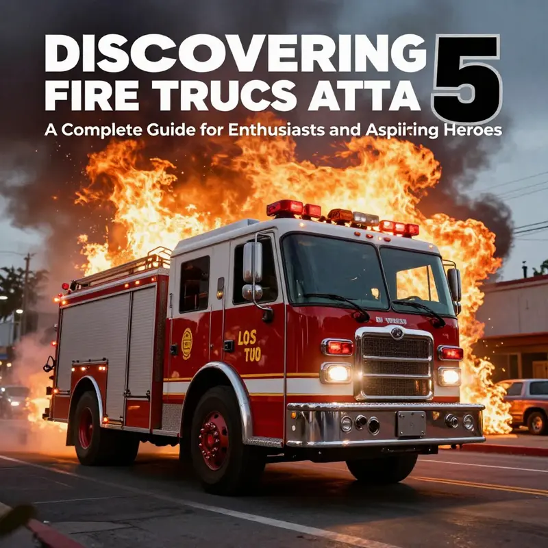 A dynamic image of a fire truck racing through the streets of Los Santos, symbolizing action and adventure.