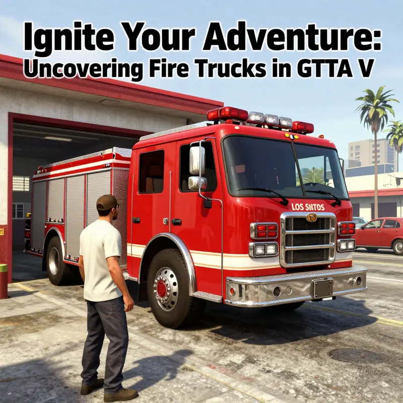 Explore the prominent locations of fire stations in GTA V, home to the coveted fire trucks.