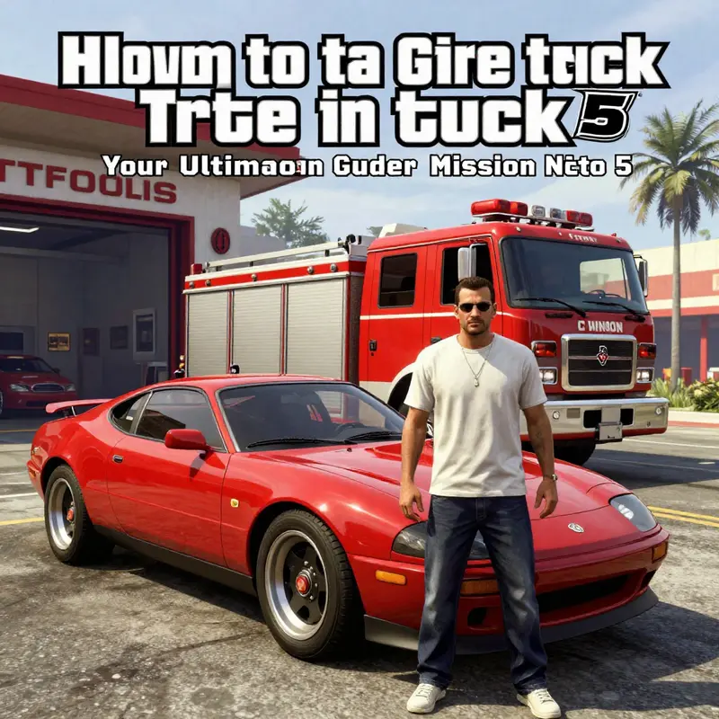 Calling emergency services in GTA 5 to request a fire truck.