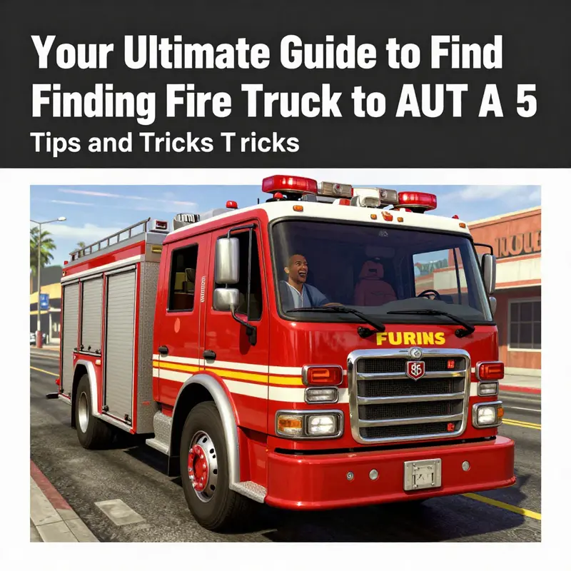 Using the in-game phone to summon a fire truck in GTA 5.