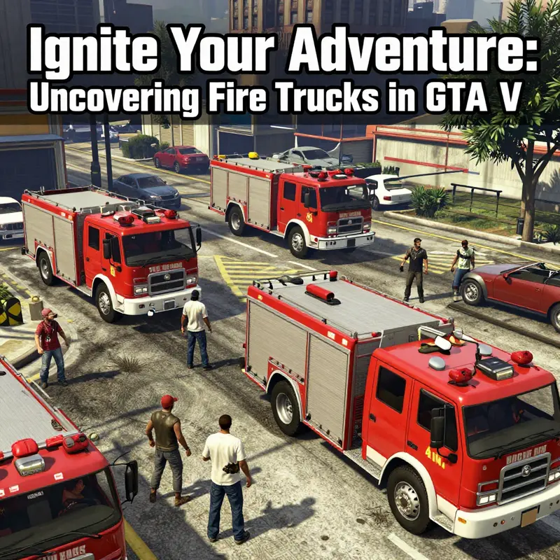 Explore the prominent locations of fire stations in GTA V, home to the coveted fire trucks.