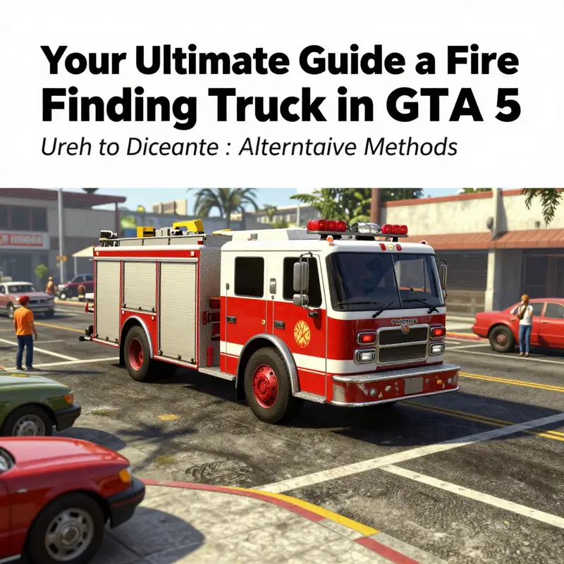 Using the in-game phone to summon a fire truck in GTA 5.