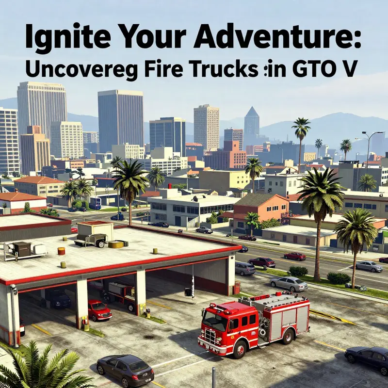Explore the prominent locations of fire stations in GTA V, home to the coveted fire trucks.