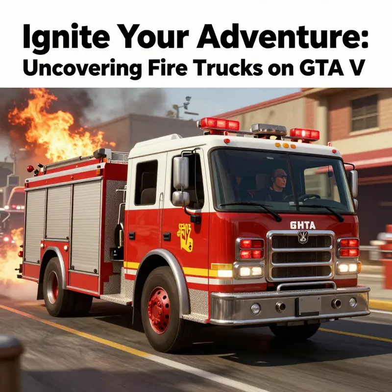 Explore the prominent locations of fire stations in GTA V, home to the coveted fire trucks.