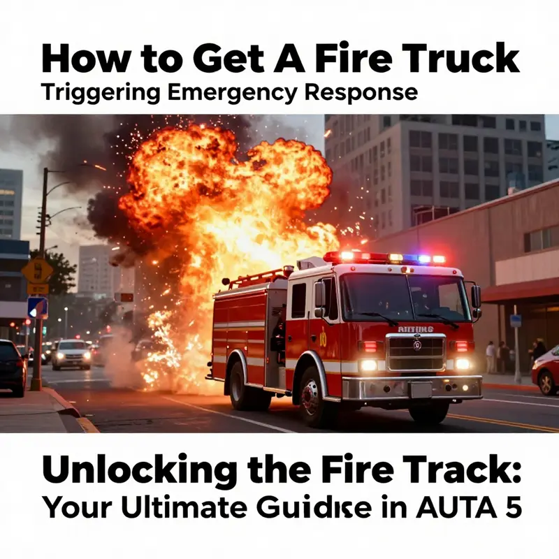 Calling emergency services in GTA 5 to request a fire truck.