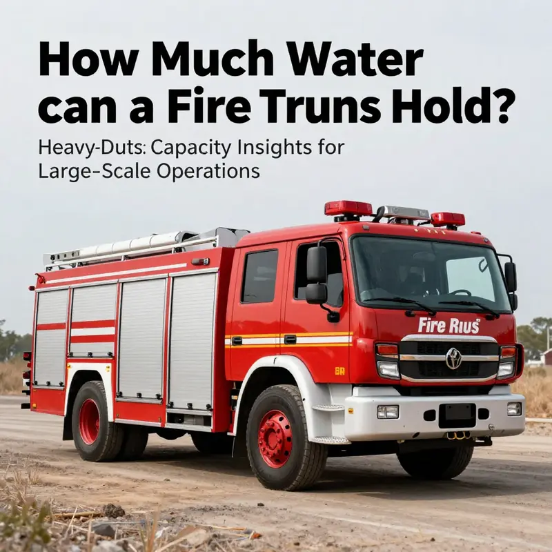 Small fire trucks are designed for quick responses and typically hold between 500 liters to 4 tons of water.