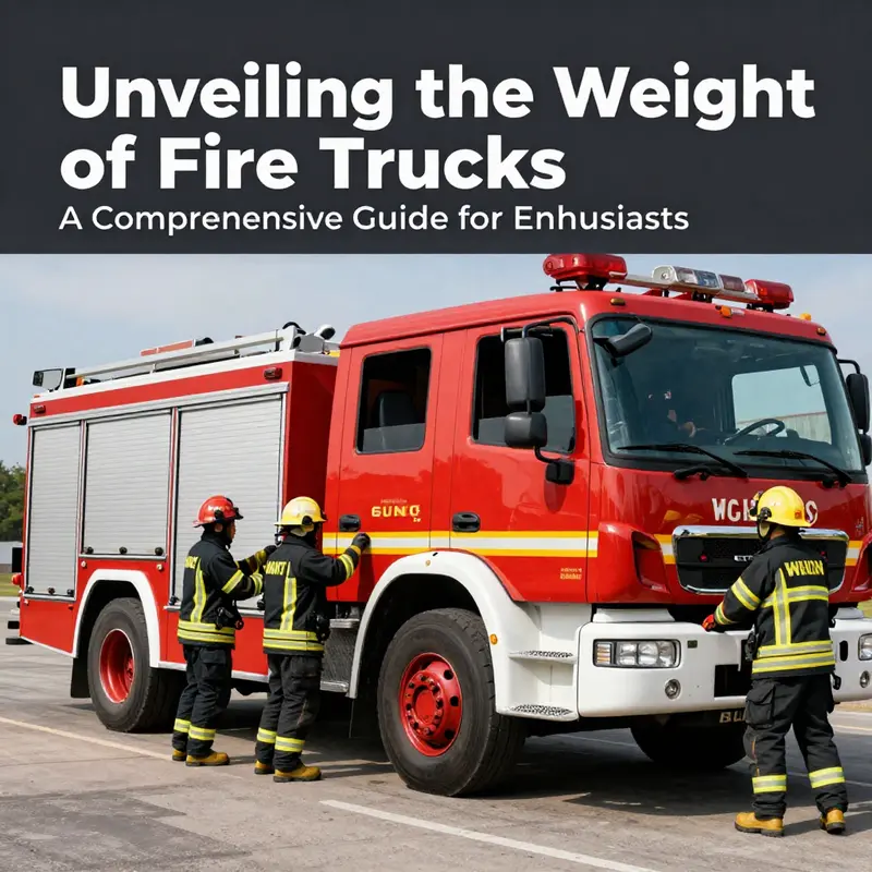 Understanding the specialized design and weight specifications of different fire trucks.