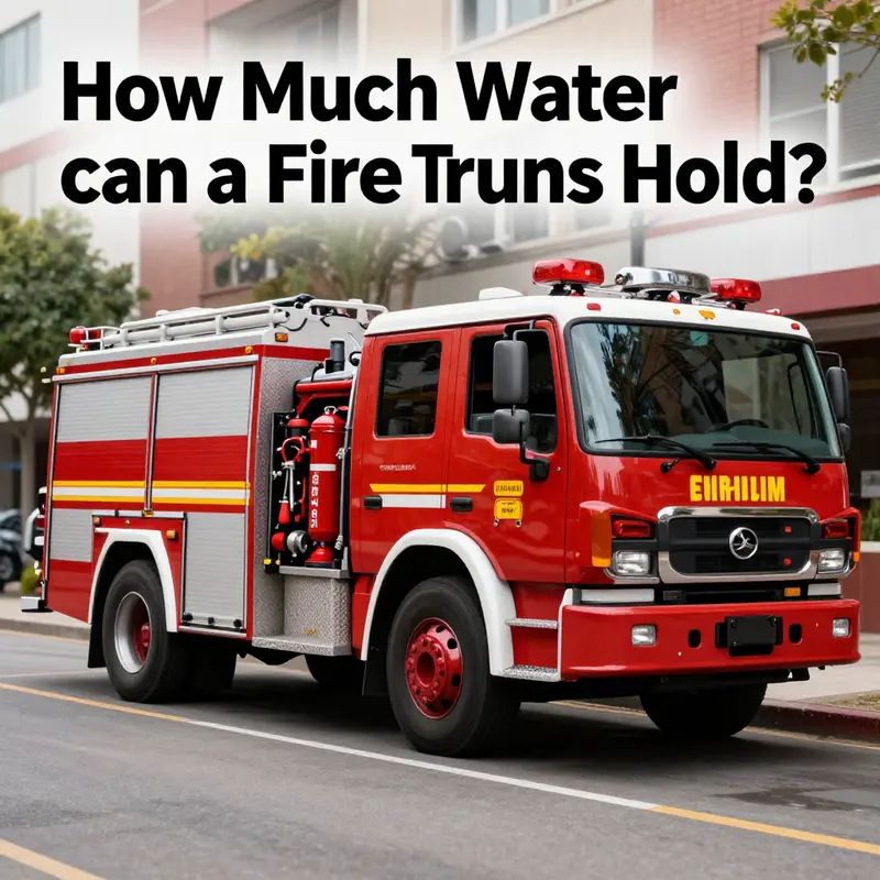 Small fire trucks are designed for quick responses and typically hold between 500 liters to 4 tons of water.