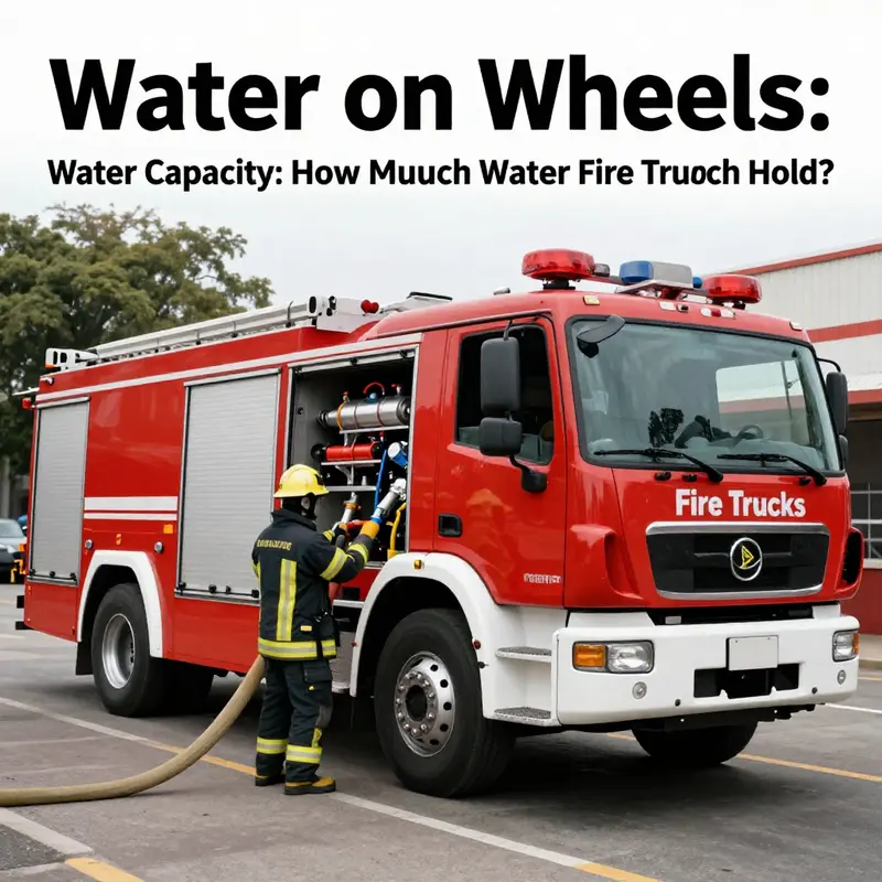 Small fire trucks are designed for quick response in tight spaces, carrying between 500 liters to 4 tons of water.