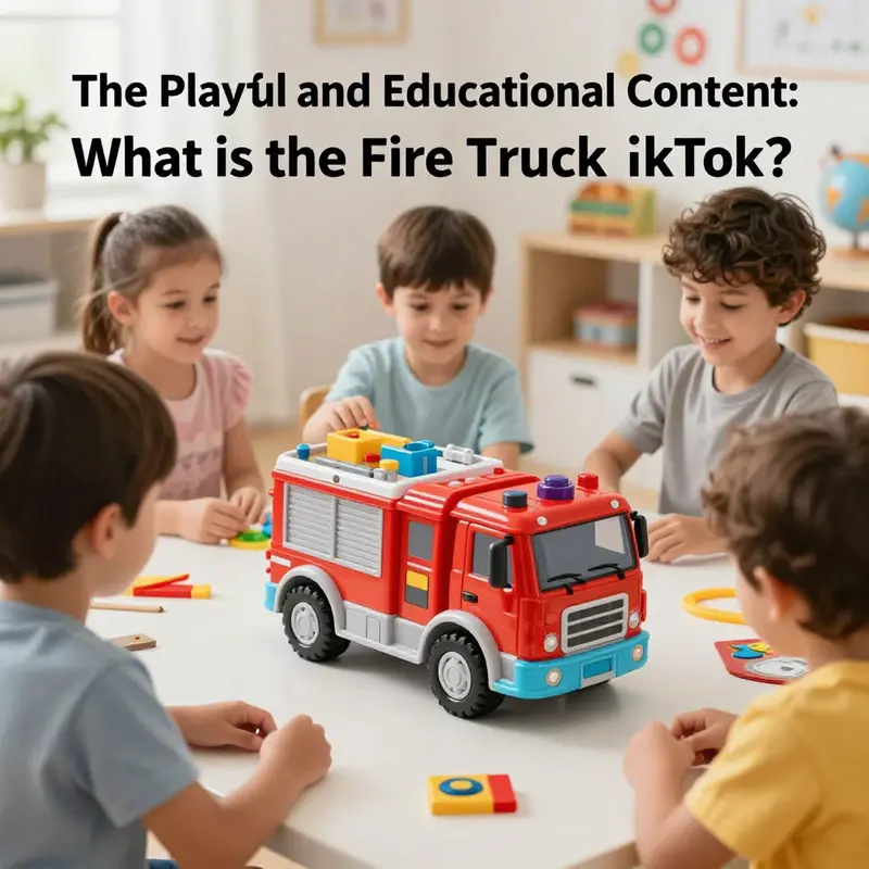 Children learn about fire trucks through engaging animations and playful interactions.