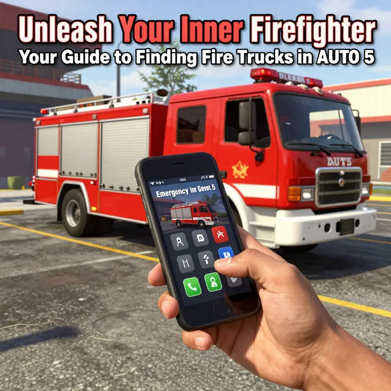 Requesting a fire truck through official means in GTA 5.