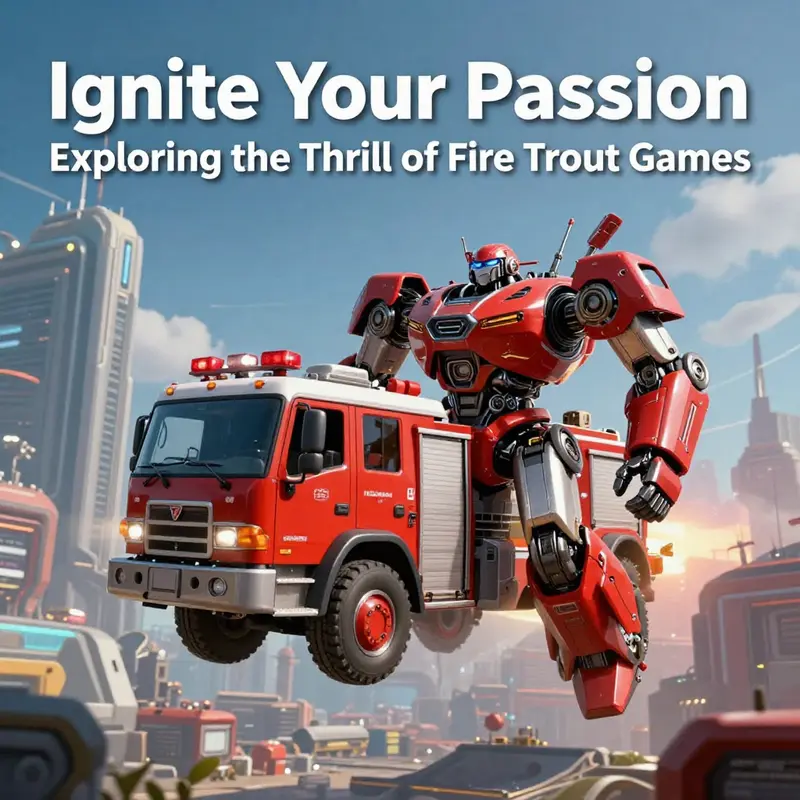 A visual overview of the diverse range of fire truck games available, showcasing the variety in style and purpose.