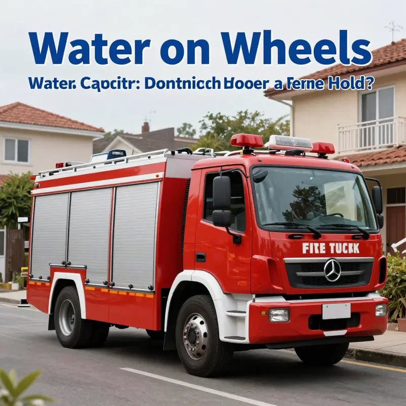 Small fire trucks are designed for quick response in tight spaces, carrying between 500 liters to 4 tons of water.
