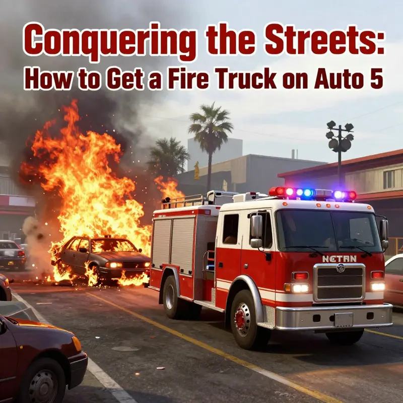 Calling for emergency services to request a fire truck in GTA 5.