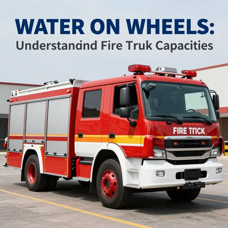 Small fire trucks are designed for quick response in tight spaces, carrying between 500 liters to 4 tons of water.