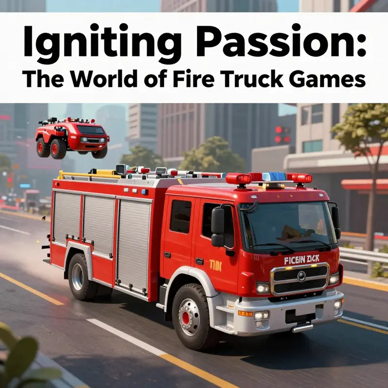 A vibrant collection of fire truck games illustrating their diversity in gameplay and themes.