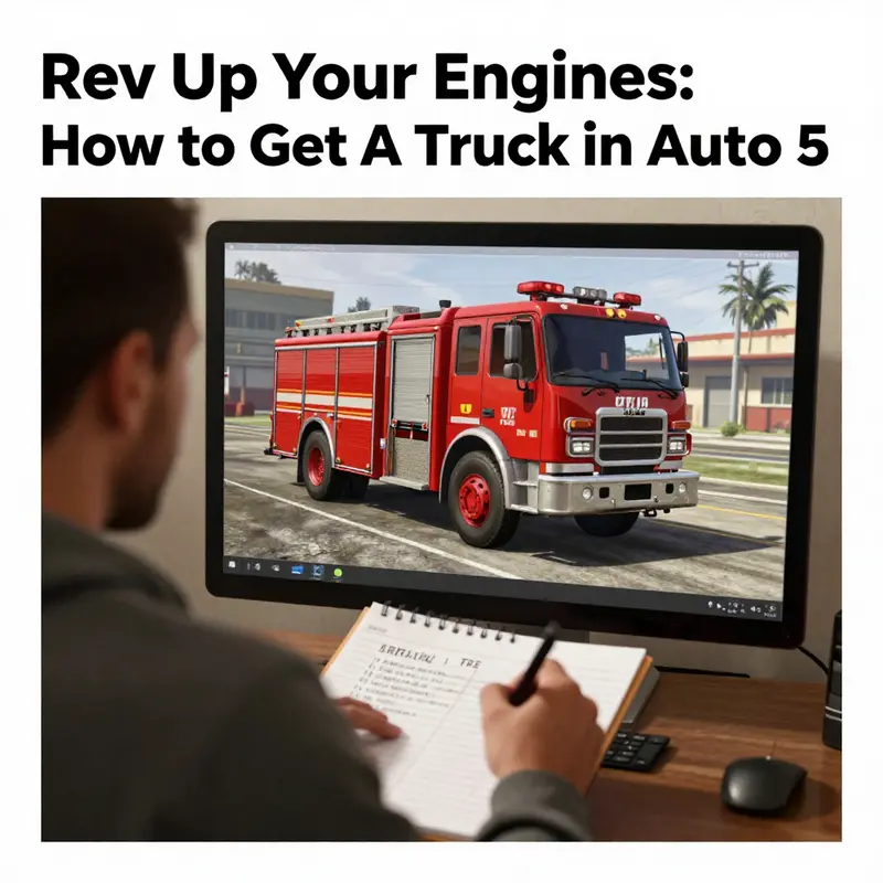 Calling 911 in GTA 5 to request a fire truck.