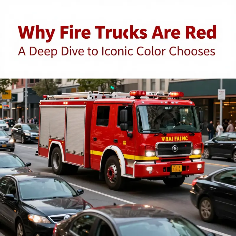 An early 20th-century fire truck in red, representing the economic and practical choices of the era.