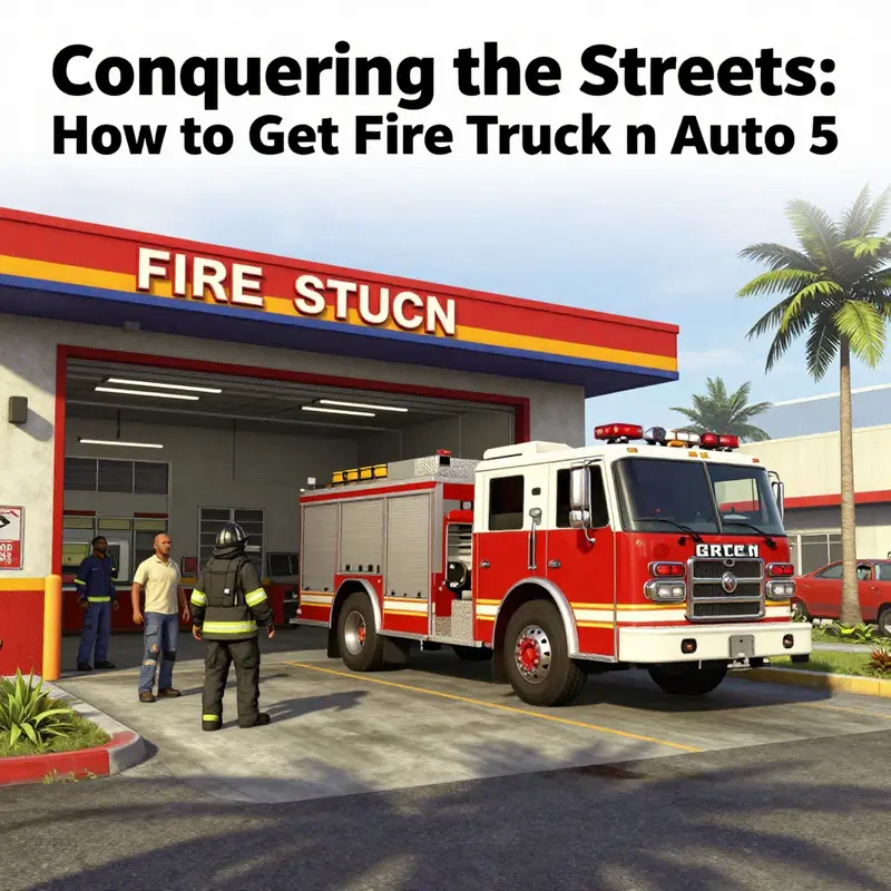 Calling for emergency services to request a fire truck in GTA 5.