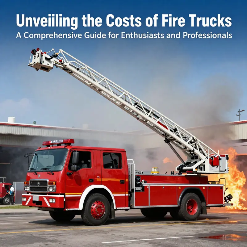 A standard fire truck ready for action, highlighting basic specifications.