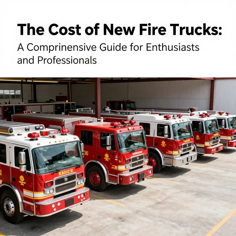 A visual representation of the price variability in new fire trucks, highlighting different sizes and configurations.