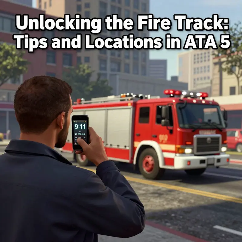 Explore various fire stations across Los Santos to find your fire truck.