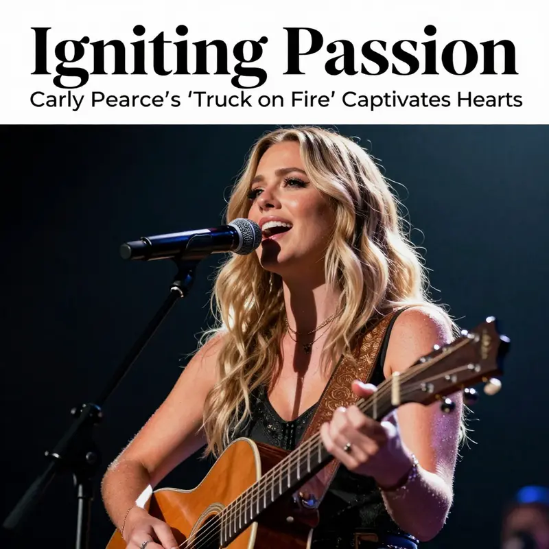 Carly Pearce captivates audiences with her heartfelt performance.