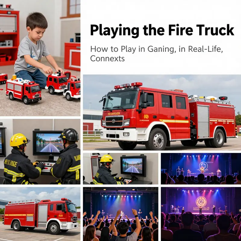 Experience action and excitement in the Fire Truck video game!