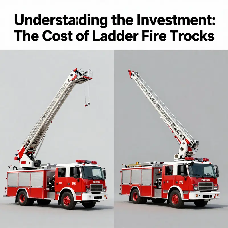 Key factors influencing the cost of ladder fire trucks.