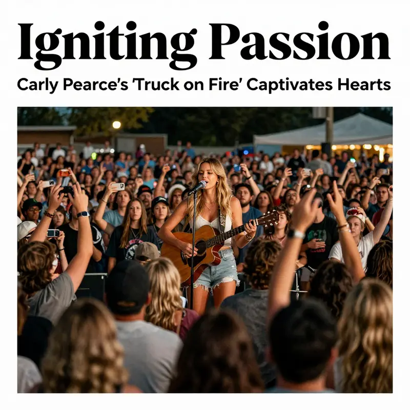 Carly Pearce captivates audiences with her heartfelt performance.