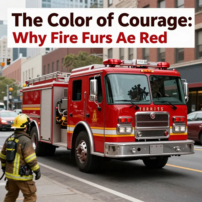 A classic fire truck racing down a city street, highlighting its crucial role in emergency services.